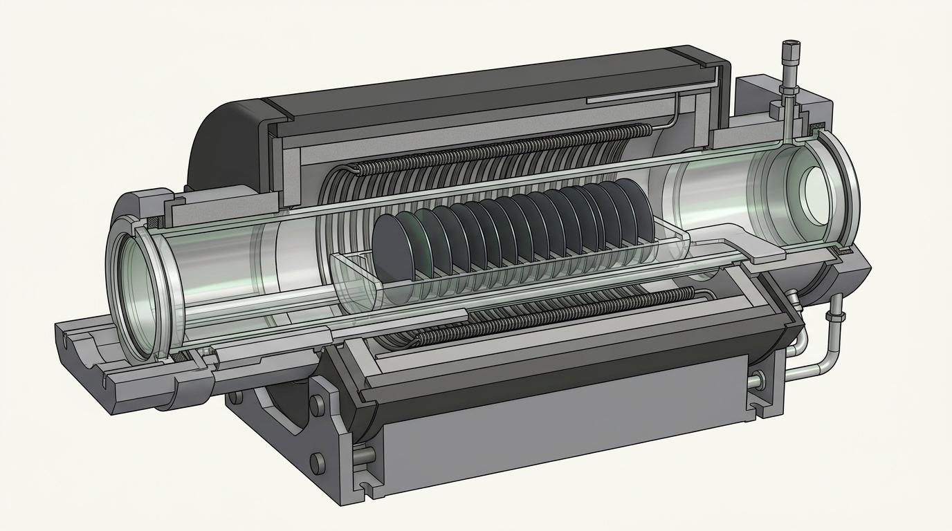 Horizontal Tube Furnace Physical Geometry